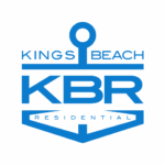 Kings Beach Residential official company logo - Kings Beach Residential Blue anchor-shaped Kings Beach Residential logo featuring KBR text - Kings Beach Residential